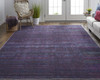 4' x 6' Blue and Purple Striped Power Loom Area Rug