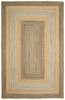 4' x 6' Tan and Beige Bordered Area Rug