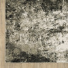 4' x 6' Charcoal Grey and Beige Abstract Power Loom Stain Resistant Area Rug