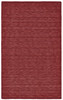 4' x 6' Red Wool Hand Woven Stain Resistant Area Rug