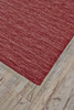 4' x 6' Red Wool Hand Woven Stain Resistant Area Rug