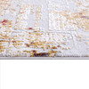 4' x 6' Abstract Beige and Gold Modern Area Rug