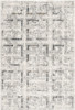 4' x 6' Gray & Ivory Abstract Distressed Area Rug