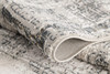 4' x 6' Gray & Ivory Abstract Distressed Area Rug