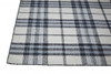 4' x 6' Ivory Blue and Black Abstract Hand Woven Stain Resistant Area Rug