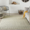 4' x 6' Gray Geometric Power Loom Area Rug