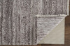 4' x 6' Taupe Brown and Ivory Striped Hand Woven Stain Resistant Area Rug