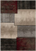 4' x 6' Brown Abstract Power Loom Area Rug