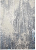 4' x 6' Gray Blue and Ivory Abstract Area Rug
