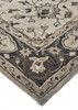 4' x 6' Gray Ivory and Taupe Wool Floral Tufted Handmade Stain Resistant Area Rug