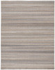 4' x 6' Brown and Taupe Wool Hand Woven Stain Resistant Area Rug