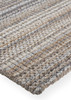 4' x 6' Brown and Taupe Wool Hand Woven Stain Resistant Area Rug