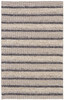 4' x 6' Ivory Tan and Gray Wool Hand Woven Stain Resistant Area Rug