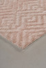 4' x 6' Pink and Ivory Geometric Stain Resistant Area Rug