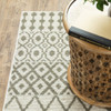 4' x 6' Ivory and Grey Geometric Power Loom Stain Resistant Area Rug