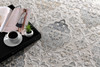 4' x 6' Gray Oriental Washable Non Skid Area Rug