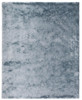 4' x 6' Blue and Silver Shag Tufted Handmade Area Rug