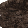 4' x 6' Chocolate Faux Fur Tufted Washable Non Skid Area Rug
