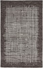 4' x 6' Brown and Ivory Wool Plaid Tufted Handmade Stain Resistant Area Rug