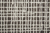 4' x 6' Brown and Ivory Wool Plaid Tufted Handmade Stain Resistant Area Rug