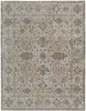 4' x 6' Ivory Tan and Gray Power Loom Area Rug
