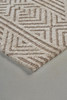 4' x 6' Tan Ivory and Brown Geometric Stain Resistant Area Rug