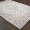 4' x 6' Ivory and Pink Oriental Area Rug