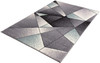 4' x 6' Gray and Blue Prism Pattern Area Rug