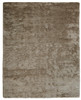 4' x 6' Tan and Taupe Shag Tufted Handmade Area Rug