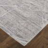 4' x 6' Taupe and Gray Abstract Power Loom Distressed Stain Resistant Area Rug
