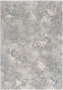 4' x 6' Blue Abstract Dhurrie Rectangle Area Rug