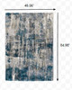 4' x 6' Gray and Blue Gray Skies Area Rug