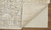 4' x 6' Gray and Ivory Abstract Power Loom Distressed Area Rug