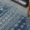 4' x 6' Navy Blue Power Loom Polypropylene Area Rug