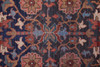 4' x 6' Red Orange and Blue Floral Power Loom Area Rug