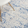 4' x 6' Blue Gray Abstract Dhurrie Area Rug