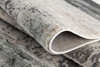 4' x 6' Gray Abstract Washable Non Skid Area Rug