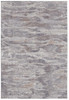 4' x 6' Taupe Tan and Orange Abstract Power Loom Distressed Stain Resistant Area Rug