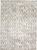 4' x 6' Ivory Gray and Taupe Abstract Stain Resistant Area Rug