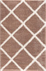 4' x 6' Beige Geometric Area Rug