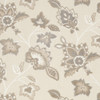 4' x 6' Beige Floral Stain Resistant Non Skid Polypropylene Area Rug