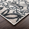 4' x 6' Oatmeal and Gray Medallion Power Loom Stain Resistant Area Rug