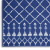 4' x 6' Navy Blue Geometric Berber Area Rug