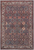 4' x 6' Brown Red and Ivory Floral Power Loom Area Rug