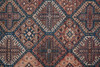 4' x 6' Brown Red and Ivory Floral Power Loom Area Rug