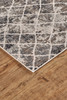 4' x 6' Ivory Gray and Taupe Abstract Stain Resistant Rectangle Area Rug