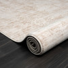 4' x 6' Beige Abstract Area Rug