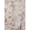 4' x 6' Beige Abstract Polyester Area Rug