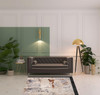 4' x 6' Beige Abstract Polyester Area Rug