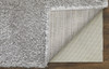 4' x 6' Silver and Gray Shag Power Loom Stain Resistant Area Rug